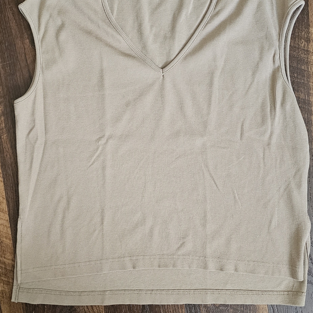 Tan Ribbed Lounge Set - Picture 3 of 4